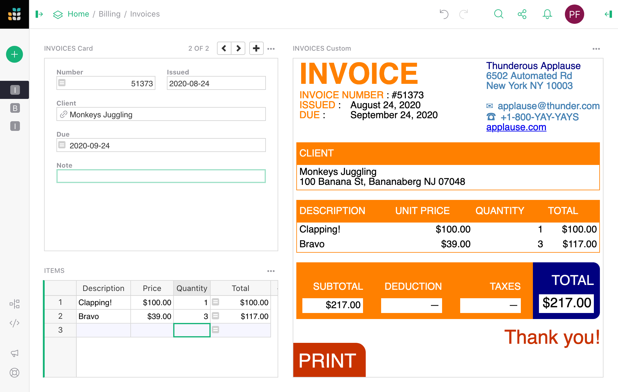 Invoice